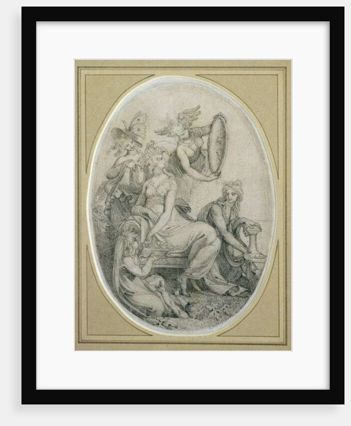 Drawing for the frontispiece of 'The Botanic Garden', by Erasmus Darwin by Henry Fuseli