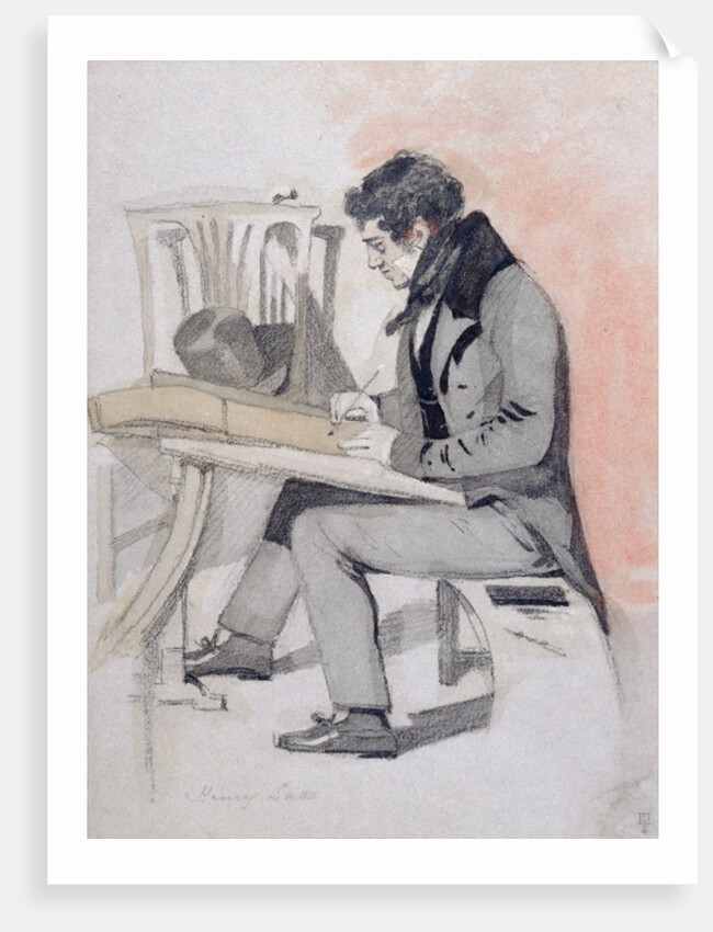 Henry Sass, c.1830 by Daniel Maclise