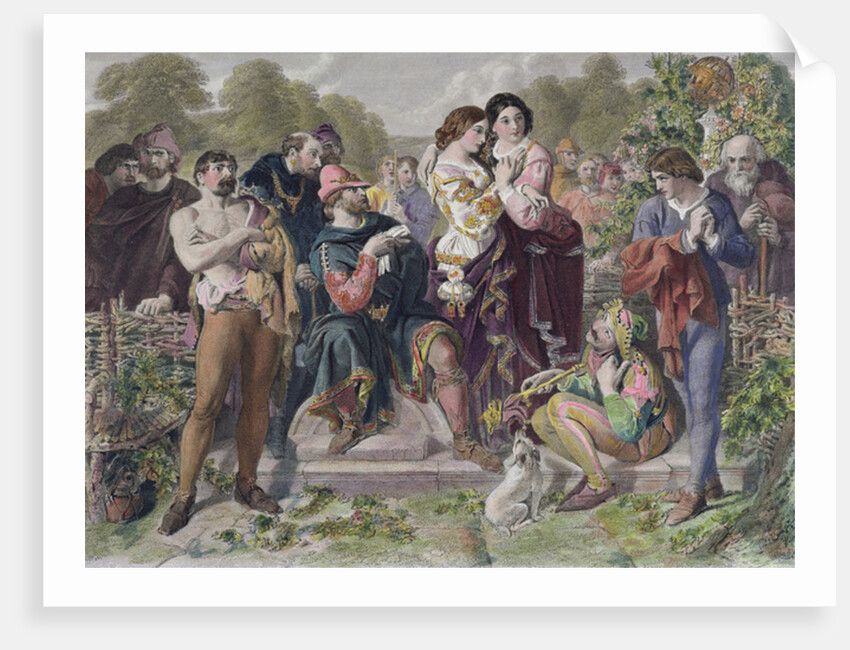 Orlando and the Wrestler by Daniel Maclise