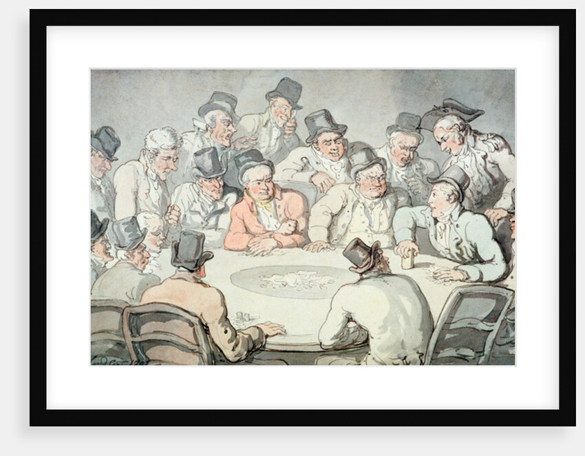 The Gaming Table by Thomas Rowlandson