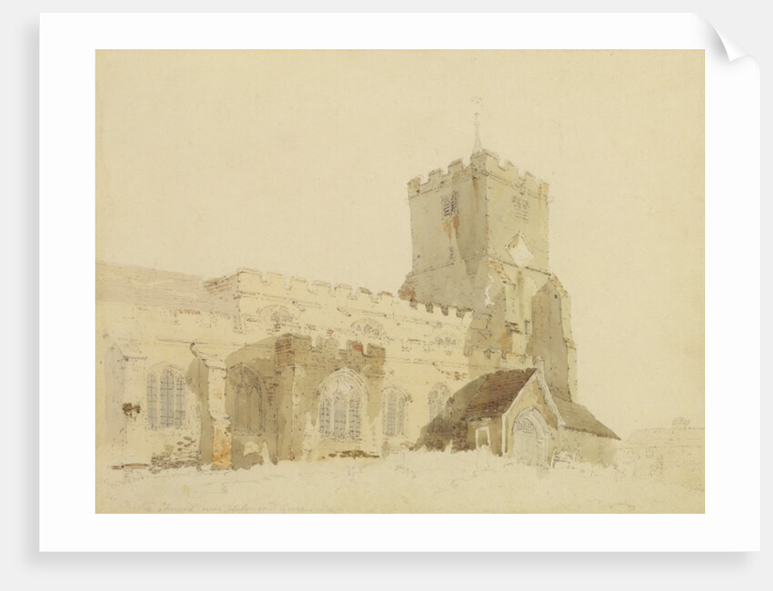 Writtle Church, Essex, c.1795 by Thomas Girtin