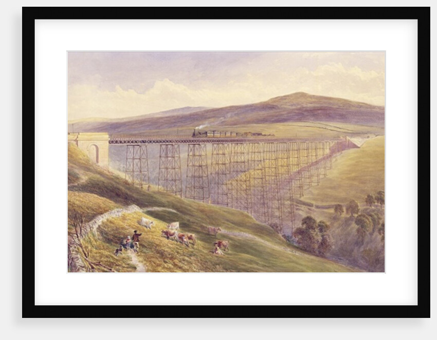 Belah Viaduct, 1869 by John Osborn Brown