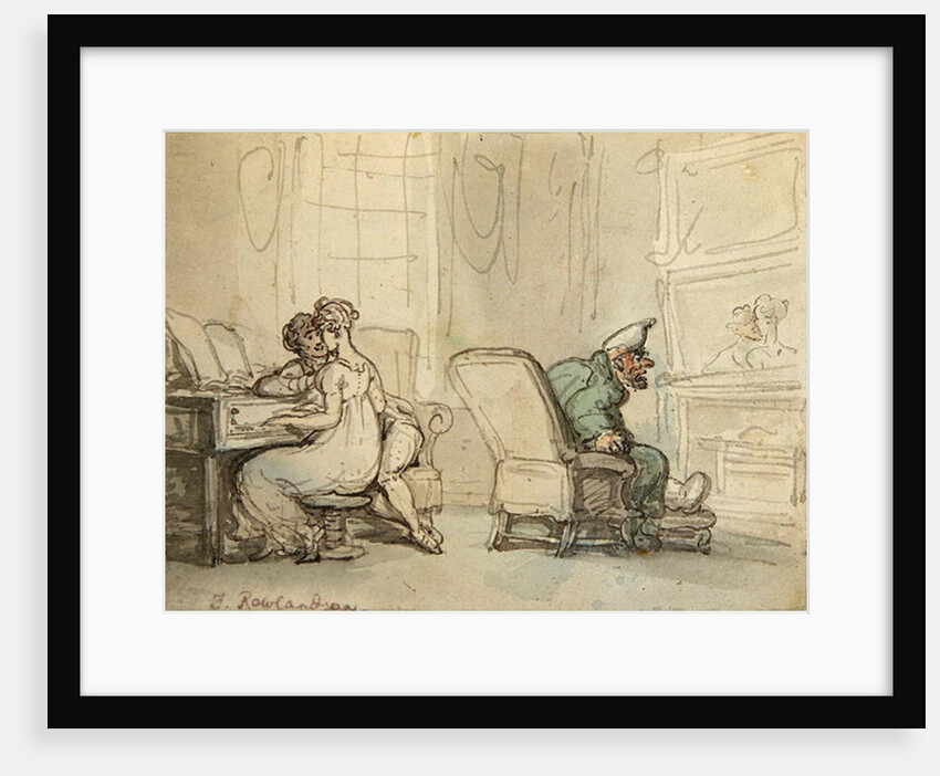 The Reflection by Thomas Rowlandson