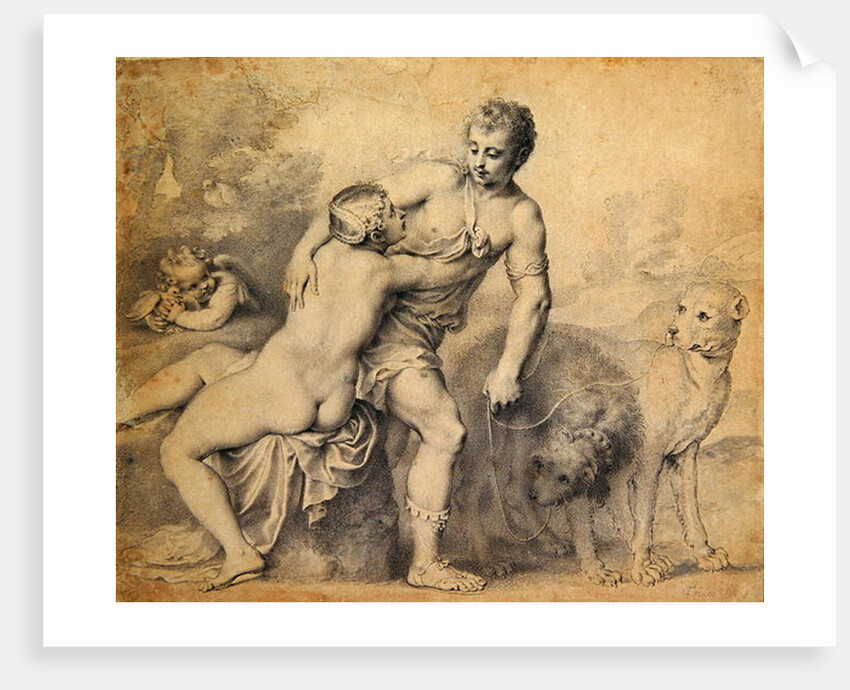 Venus and Adonis, 1631 by Peter Oliver
