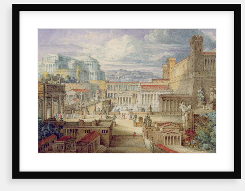 A Scene in Ancient Rome, 1830 by Joseph Michael Gandy