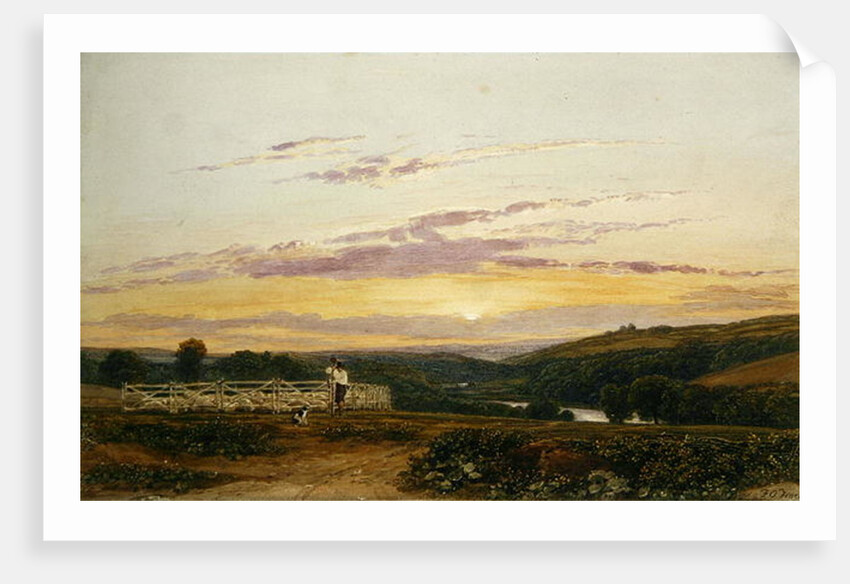 The Shepherd, Evening by Francis Oliver Finch