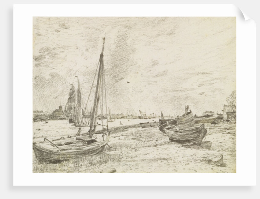 Shipping on the Thames, c.1818 by John Constable