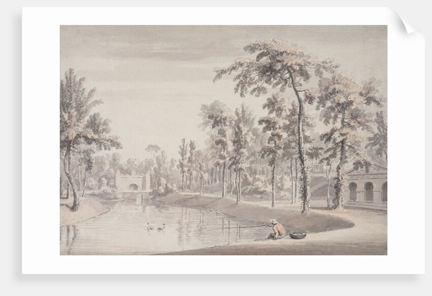 The Grotto and the Temple of Contemplation, Stowe, 1752 by Jean Baptiste Claude Chatelain