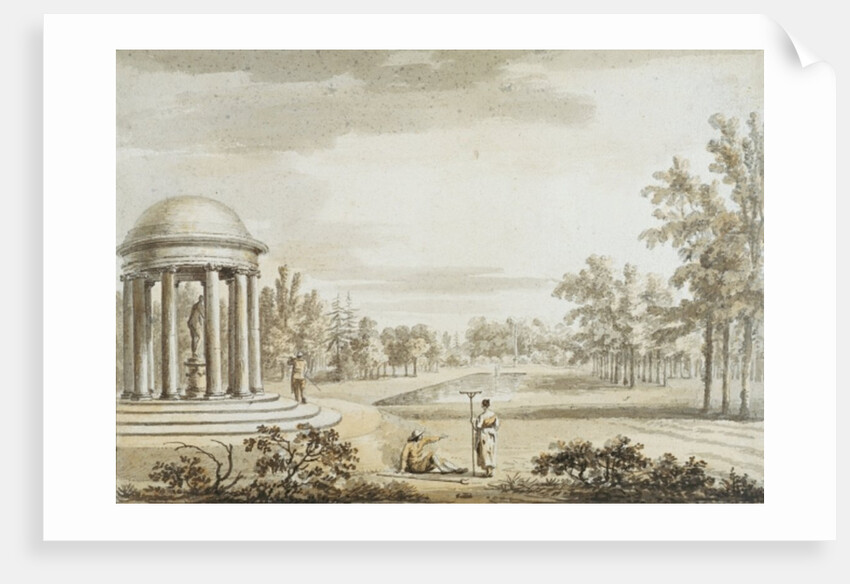 The Rotunda and the Queen's Theatre, Stowe, 1753 by Jean Baptiste Claude Chatelain