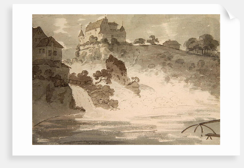 Falls at Schauffhausen, 1782 by George Howland Beaumont