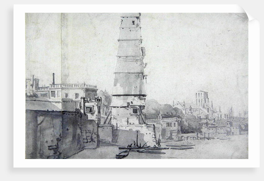 View of the Waterhouse and Old St Paul's, London, c.1663 by Thomas Wyck