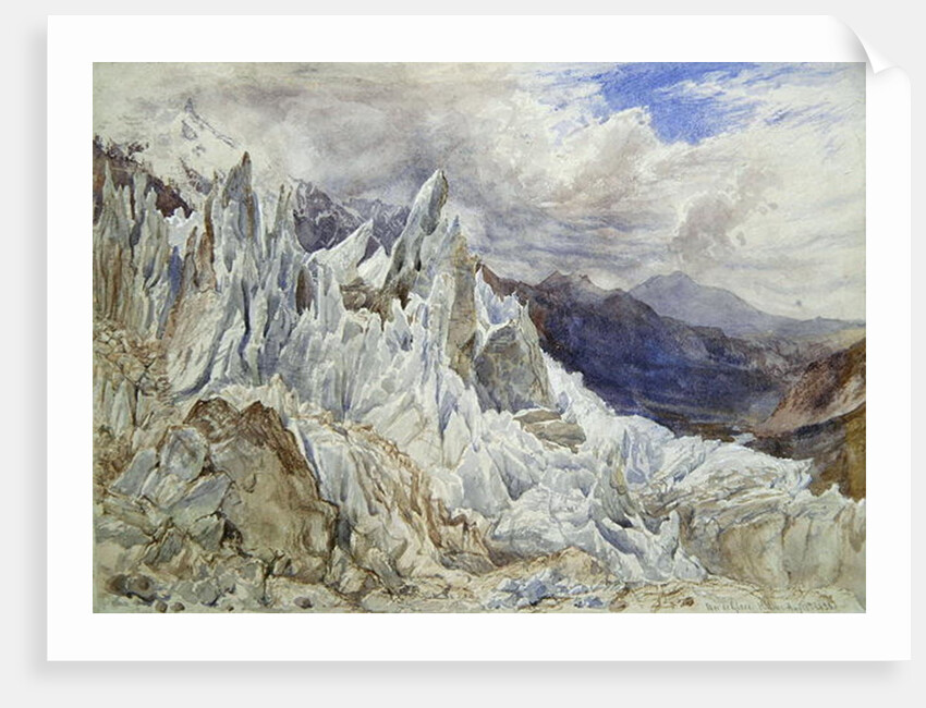 Mer de Glace, 1856 by Henry Moore