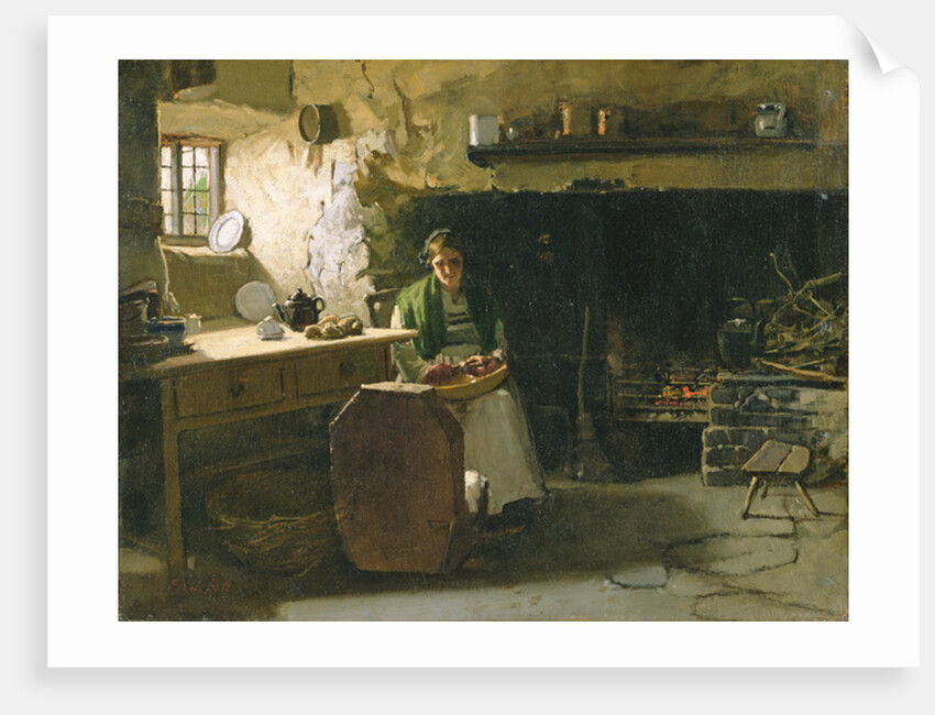 Peeling Potatoes by Frank Holl