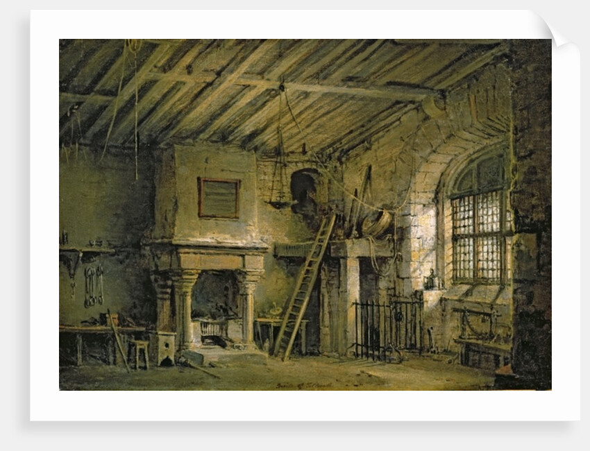 The Tolbooth, stage design for 'The Heart of Midlothian', c.1819 by Alexander Nasmyth