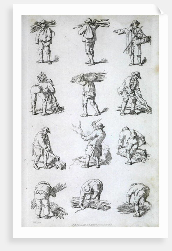 Illustration from 'Etchings of Rustic Figures: for the Embellishment of Landscape', 1815 by William Henry Pyne