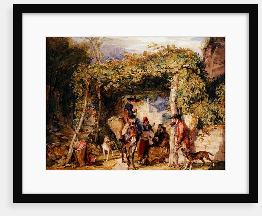 Figures and Animals in a Vineyard, c.1829 by John Frederick Lewis