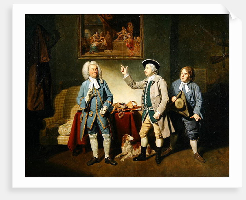 Edward Shuter, John Beard and John Dunstall in Isaac Bickerstaffe's 'Love in a Village', 1767 by Johann Zoffany