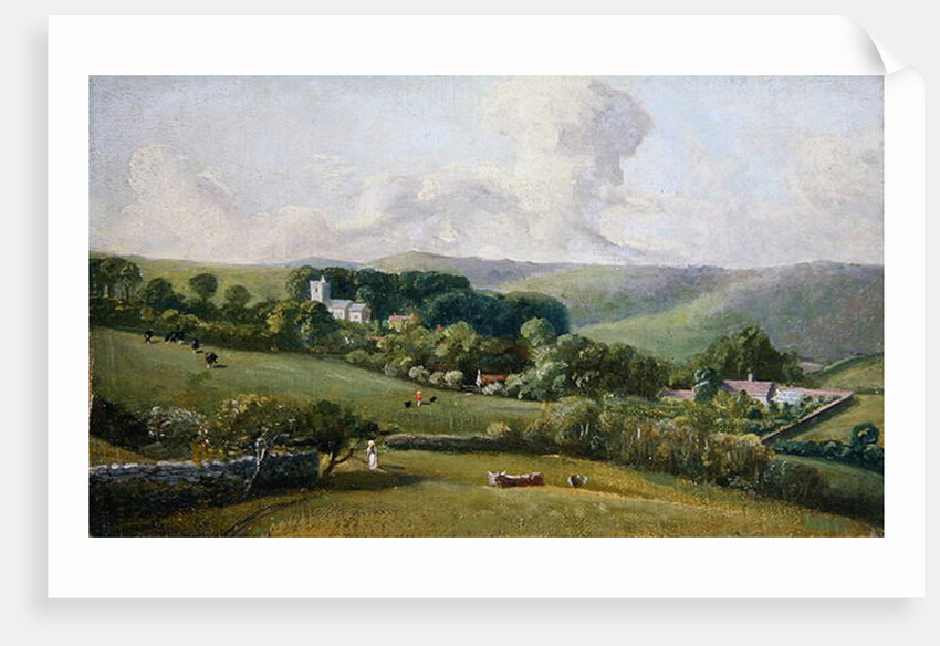 Osmington, A view to the village, c.1816 by John Fisher