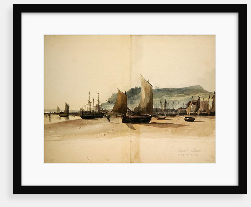 The Beach at Low Tide by Samuel Prout