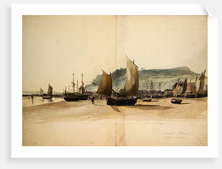 The Beach at Low Tide by Samuel Prout