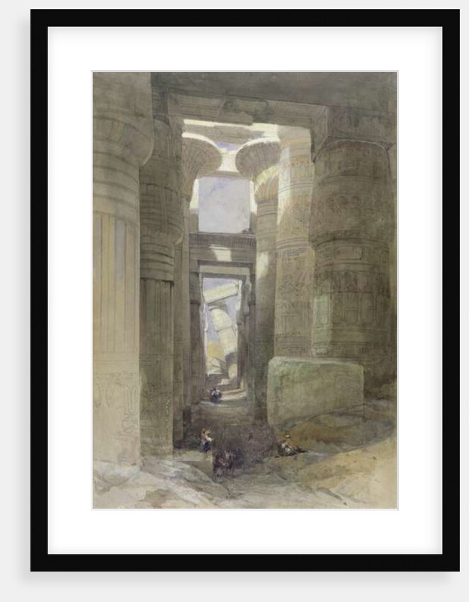 The Great Temple of Amon Karnak, the Hypostyle Hall, 1838 by David Roberts