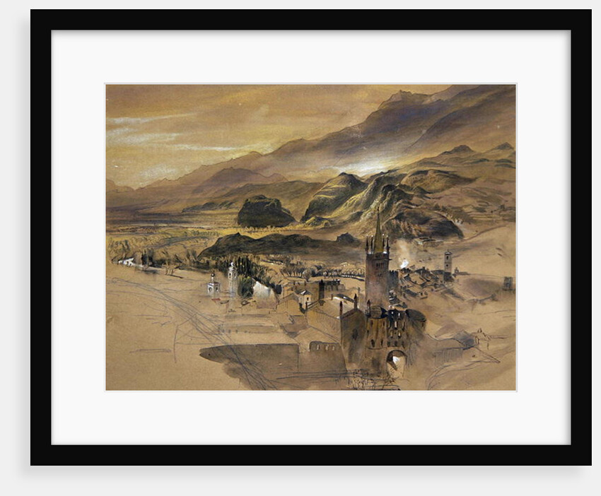 d View of Sion, Valais by John Ruskin