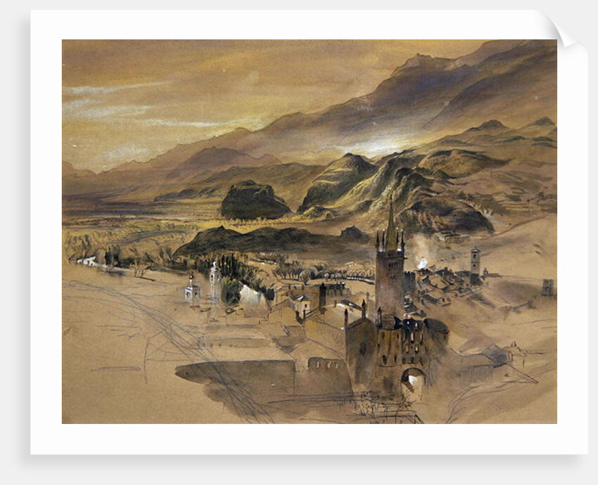 d View of Sion, Valais by John Ruskin