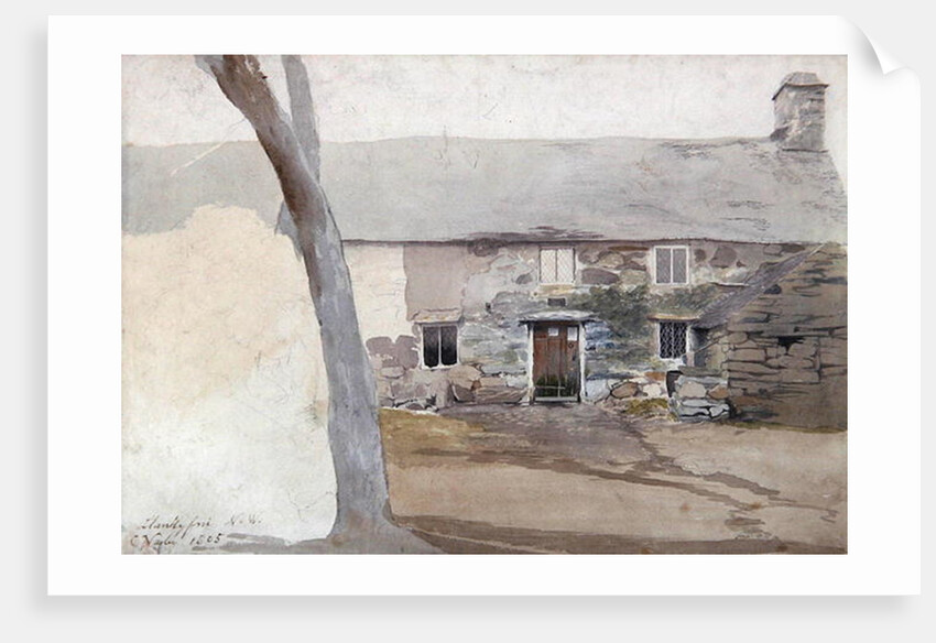 Cottages at Llanllyfni, North Wales, 1805 by Cornelius Varley