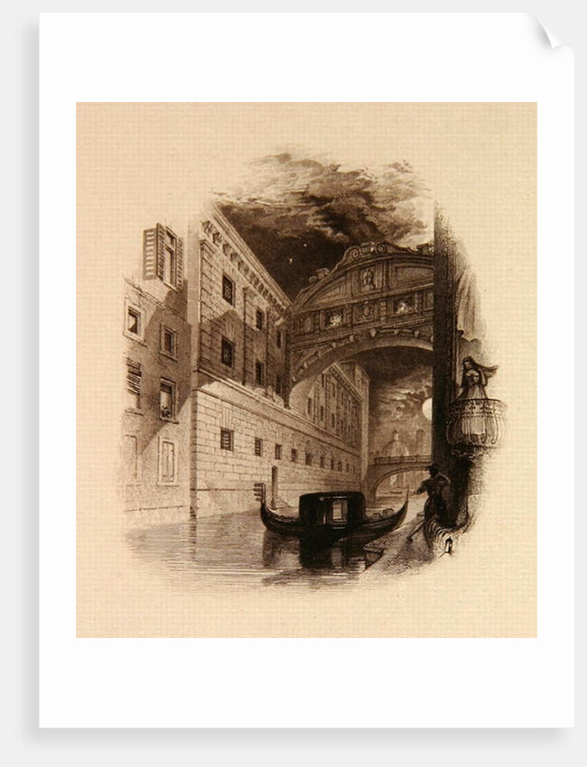 The Bridge of Sighs, Venice, c.1832 by Edward Francis Finden