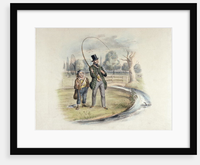 Perch fishing, Teddington by Henry Heath