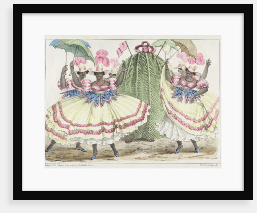 Red-Set Girls and Jack-in-the-Green, plate 2 from 'Sketches of Character...', 1838 by Isaac Mendes Belisario