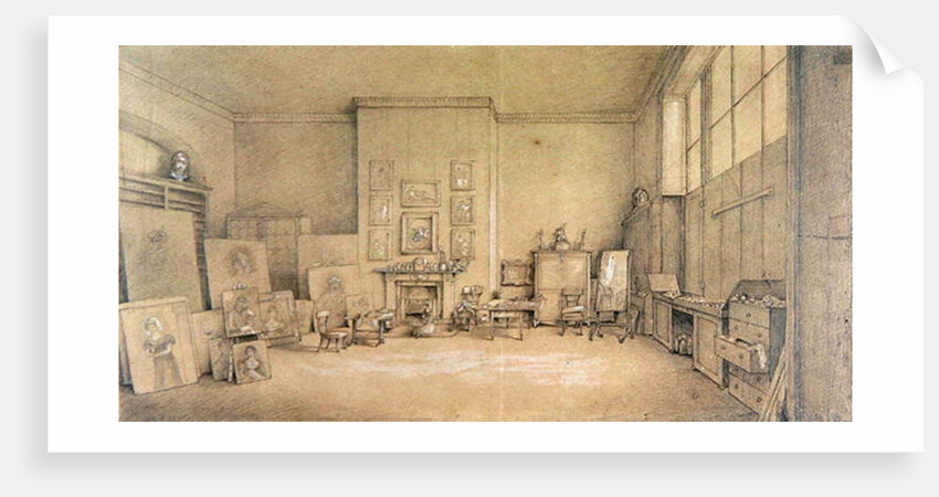 Sir Thomas Lawrence's Studio; 65 Russell Square, London, 1824 by Emily Calmady