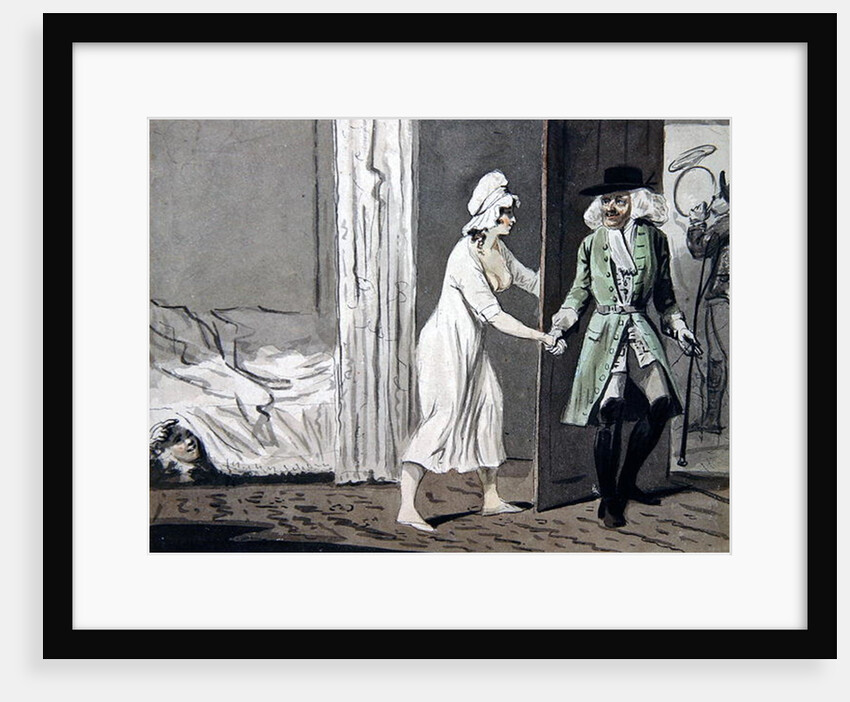 The Cuckold departs for the Hunt, c.1800 by Isaac Cruikshank