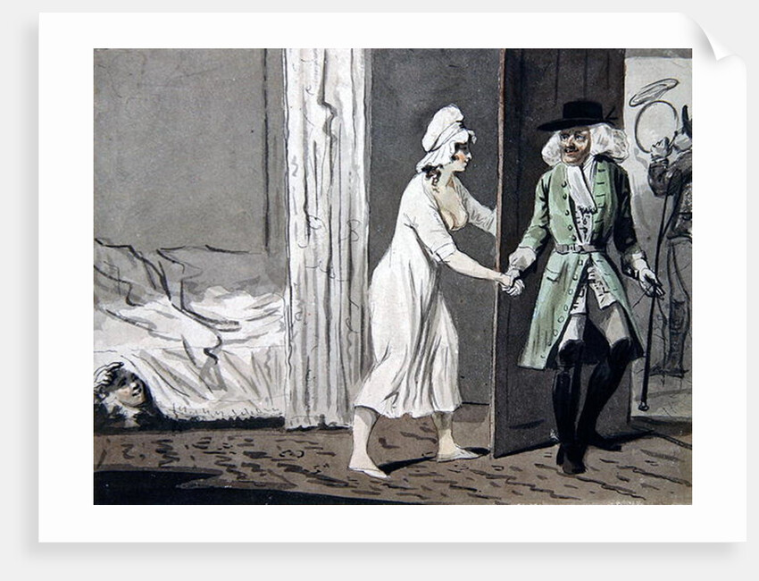 The Cuckold departs for the Hunt, c.1800 by Isaac Cruikshank