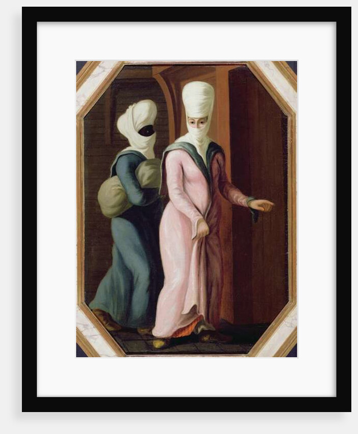 A Turkish Lady going with her slave to the Bath by Francis Smith