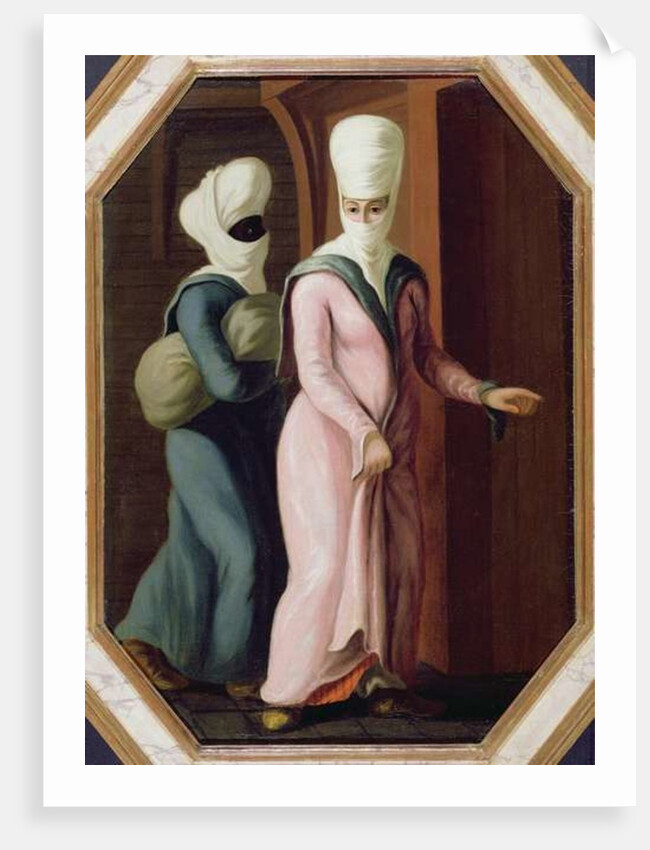 A Turkish Lady going with her slave to the Bath by Francis Smith