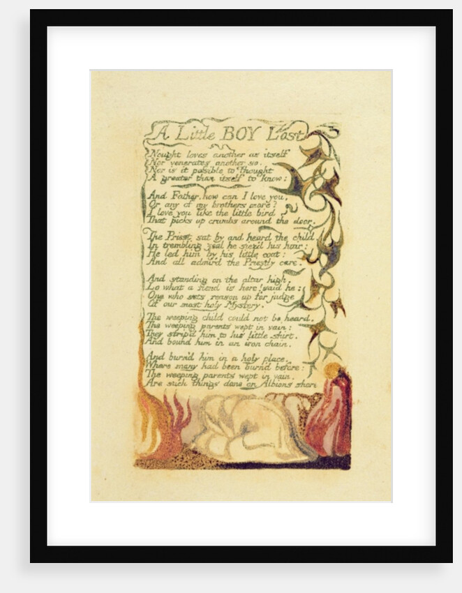 A Little Boy Lost by William Blake