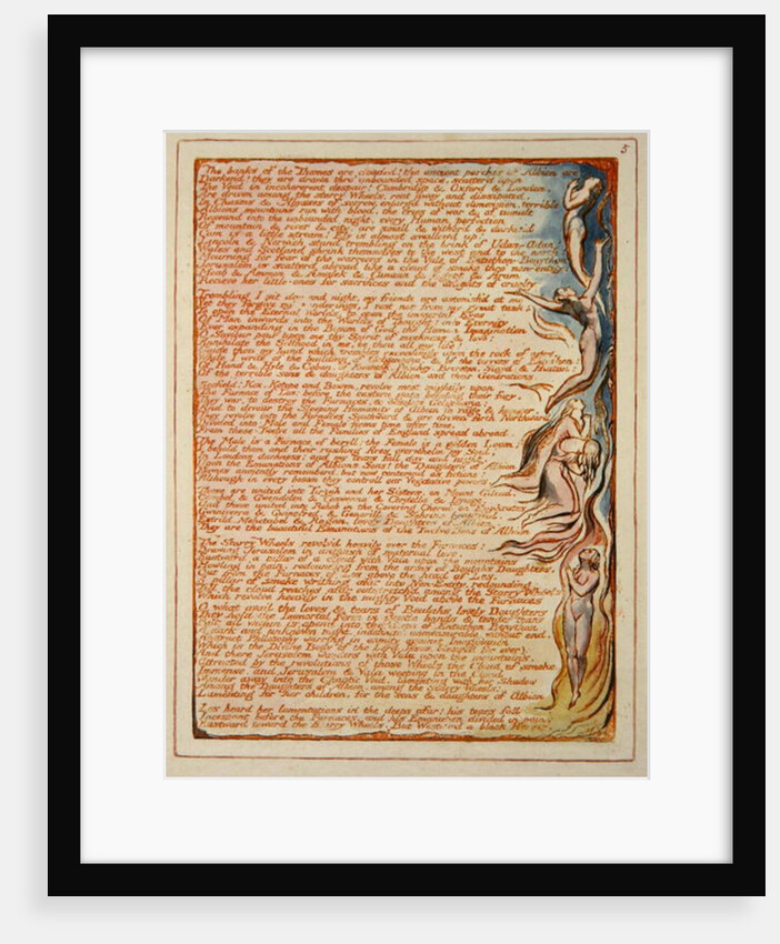 The banks of the Thames... by William Blake