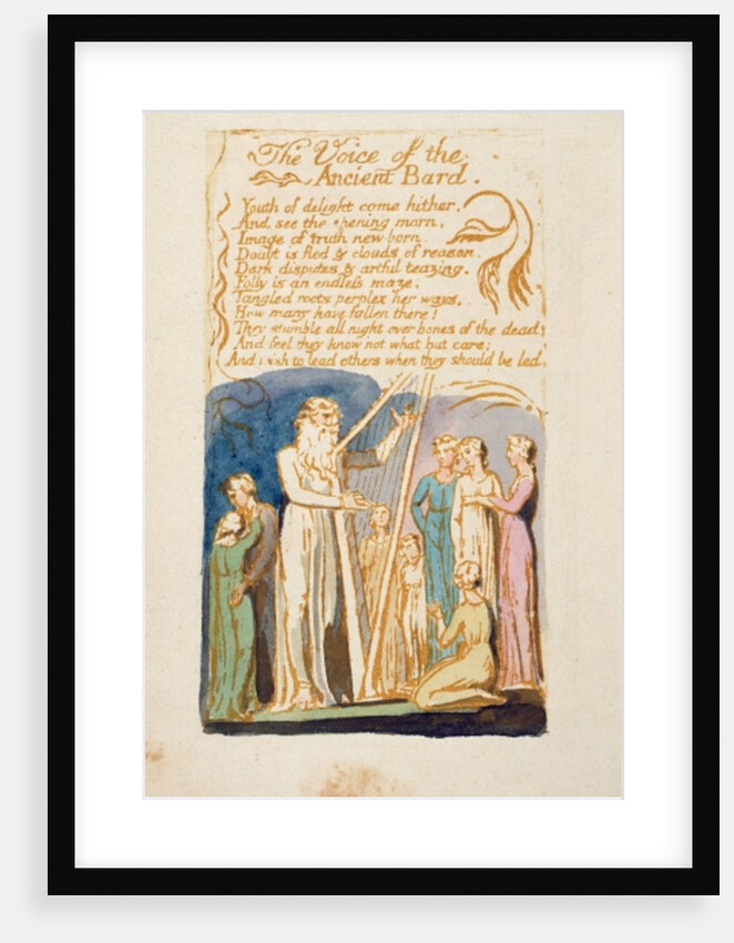 The Voice of the Ancient Bard by English School
