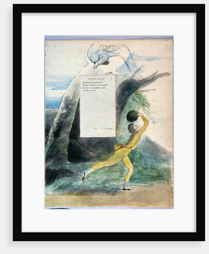Ode on a Distant Prospect of Eton College, design 21 for 'The Poems of Thomas Gray', 1797-98 by William Blake