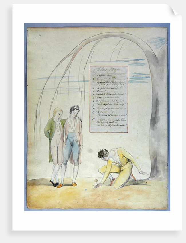 A Long Story, design 22 for 'The Poems of Thomas Gray', 1797-98 by William Blake