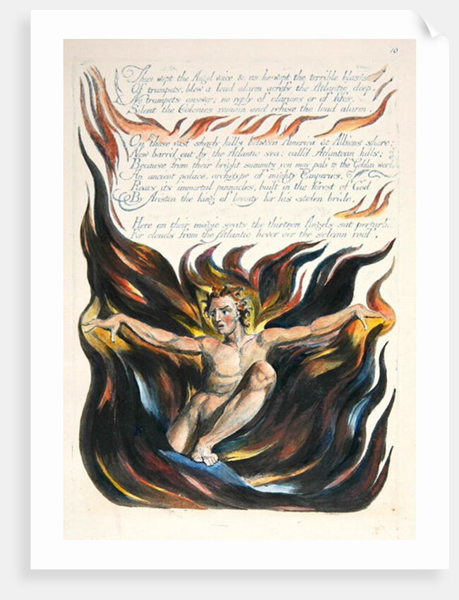 Thus wept the Angel voice... by William Blake