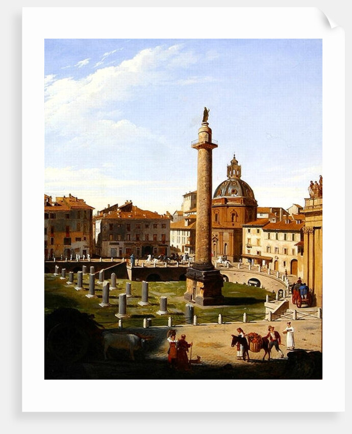 A View of Trajan's Forum, Rome, 1821 by Charles Lock Eastlake
