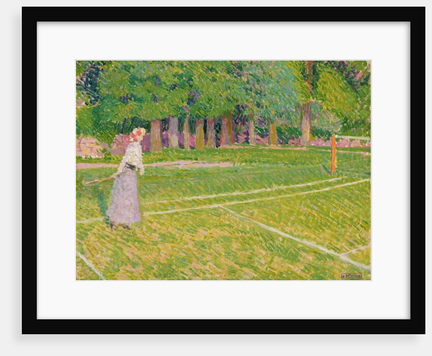 Tennis at Hertingfordbury, 1910 by Spencer Frederick Gore