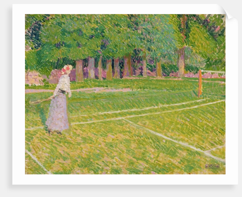 Tennis at Hertingfordbury, 1910 by Spencer Frederick Gore
