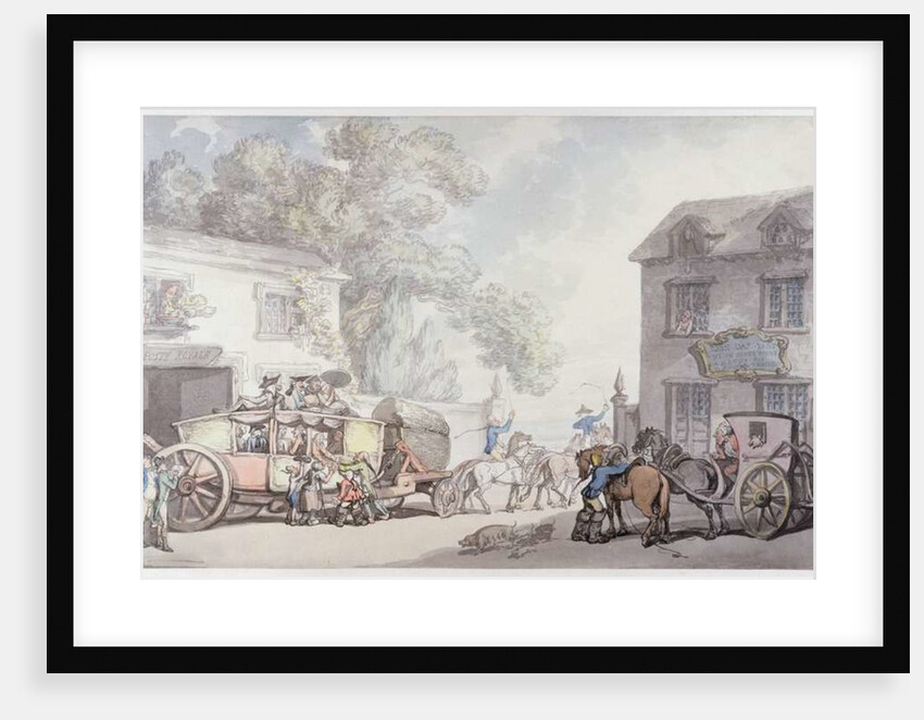 Travelling in France, c.1790 by Thomas Rowlandson
