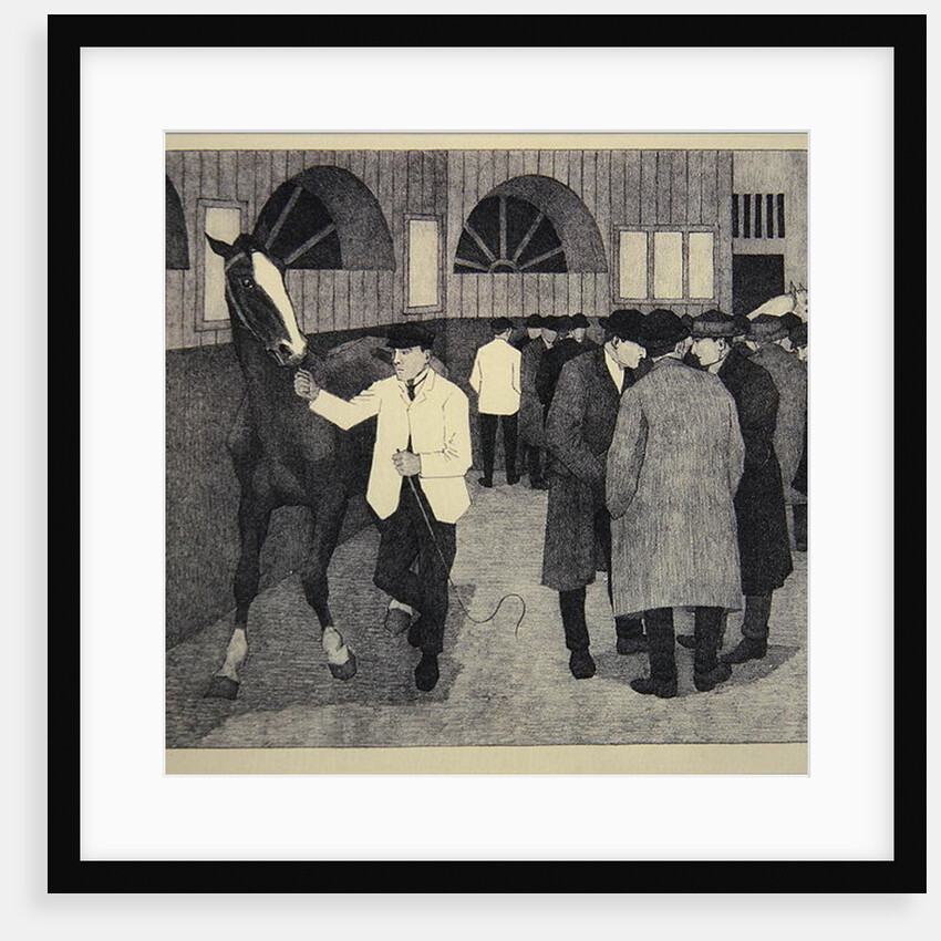 Horse Dealers at the Barbican, 1921 by Robert Polhill Bevan