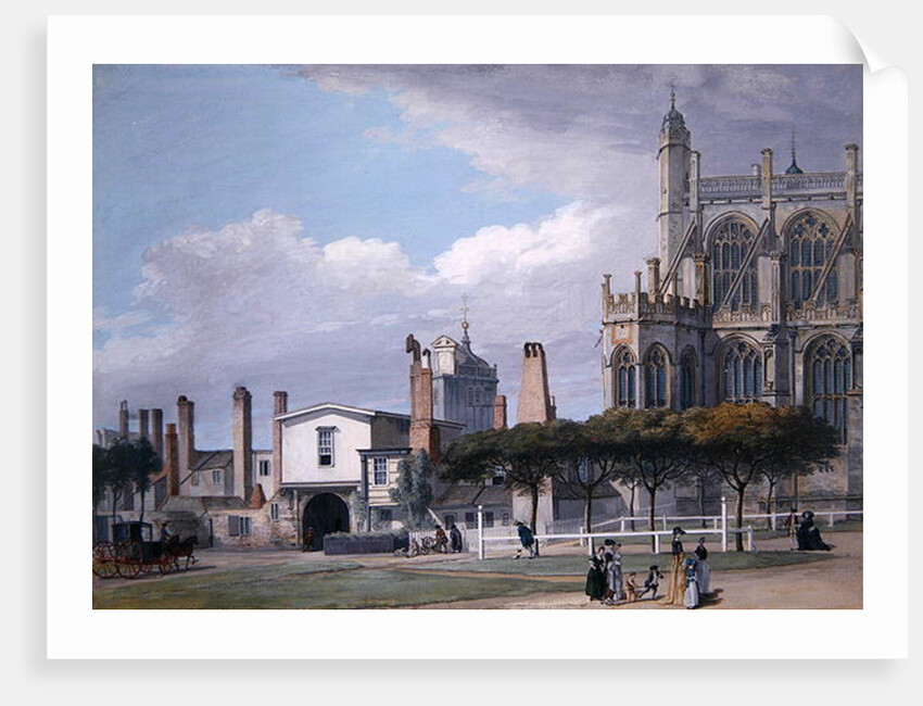 St George's Chapel, Windsor, and the entrance to the Singing Men's Cloister, c.1768 by Paul Sandby