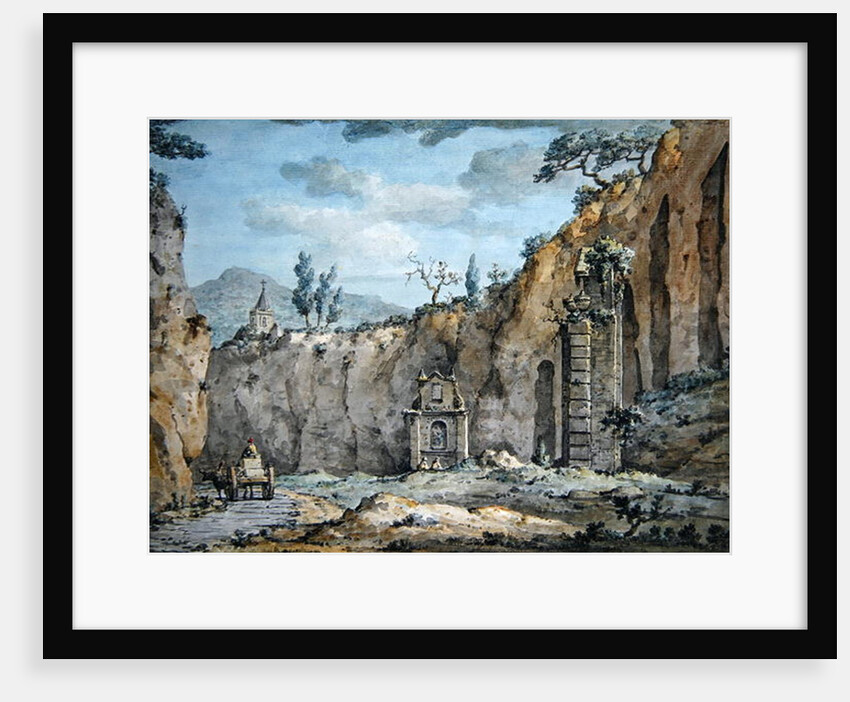 Oxcart in the Grotto at Posillipo, c.1770 by William Marlow
