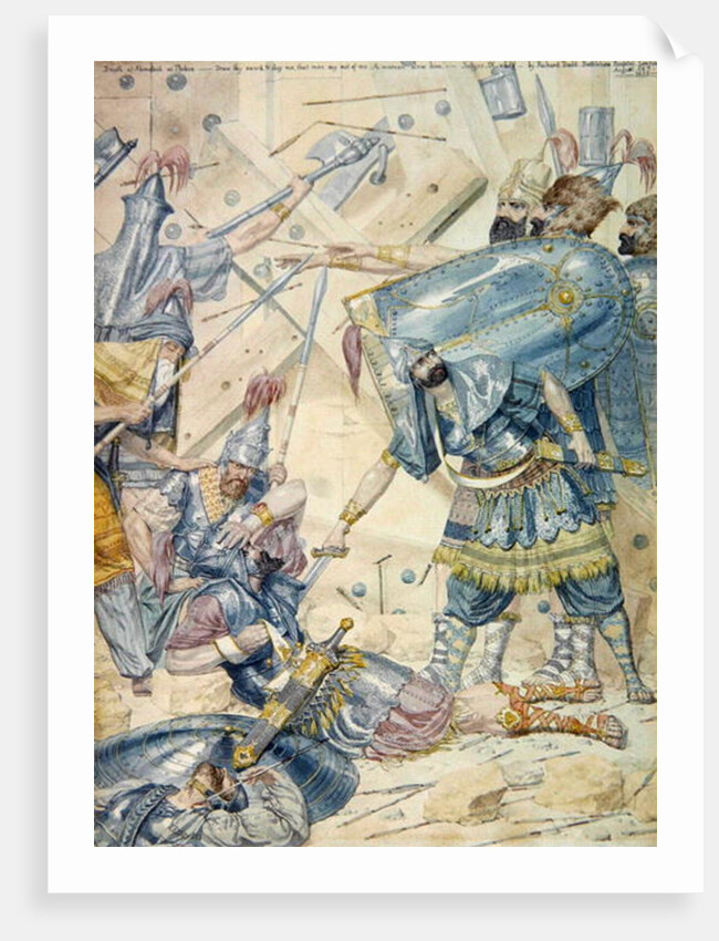 Death of Abimelech at Thebez, 1855 by Richard Dadd